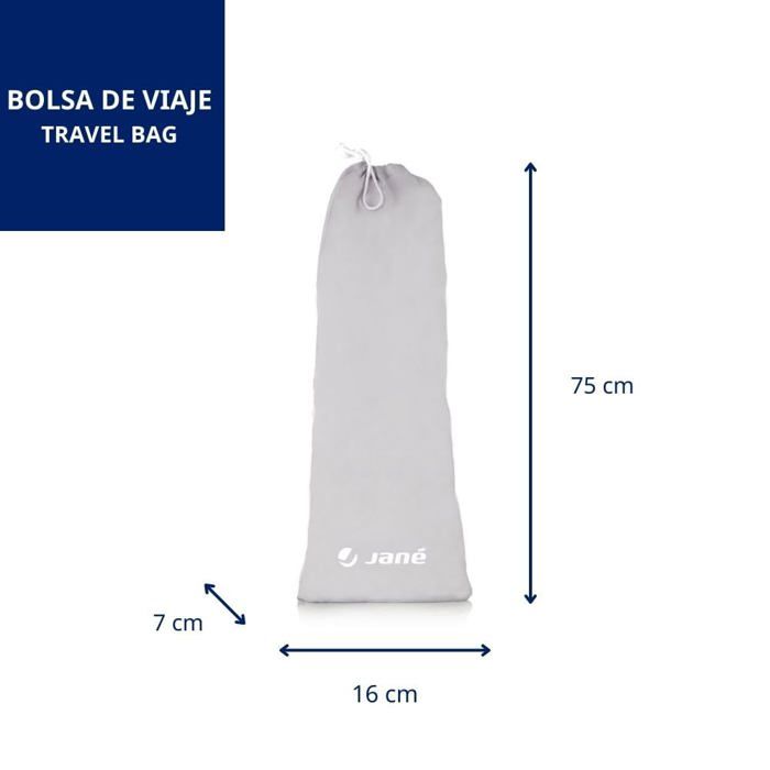 Jané - 050326c01 - jane barriere de lit rabattable avec sac de transport, design extra haut, longueur 110 cm, polyester