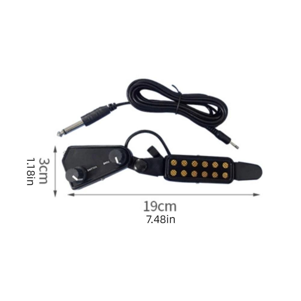 Adjustable Volume Acoustic Guitar Pickup Tone Knobs Soundhole Pickup Guitar Amplifier  Stage Use