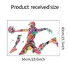 Creative Puzzle Basketball Player Wall Sticker Self-Adhesive for Kids Bedroom Wall Decoration
