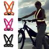 Adjustable Safety Reflective Vest Straps Jacket Night Running Cycling Sport Gear