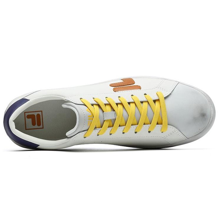 New FILA Stride Anti Slip And Wear Resistant Lightweight Cushioning Low Top Skateboard Shoes Men's Star White F12M124307FSG