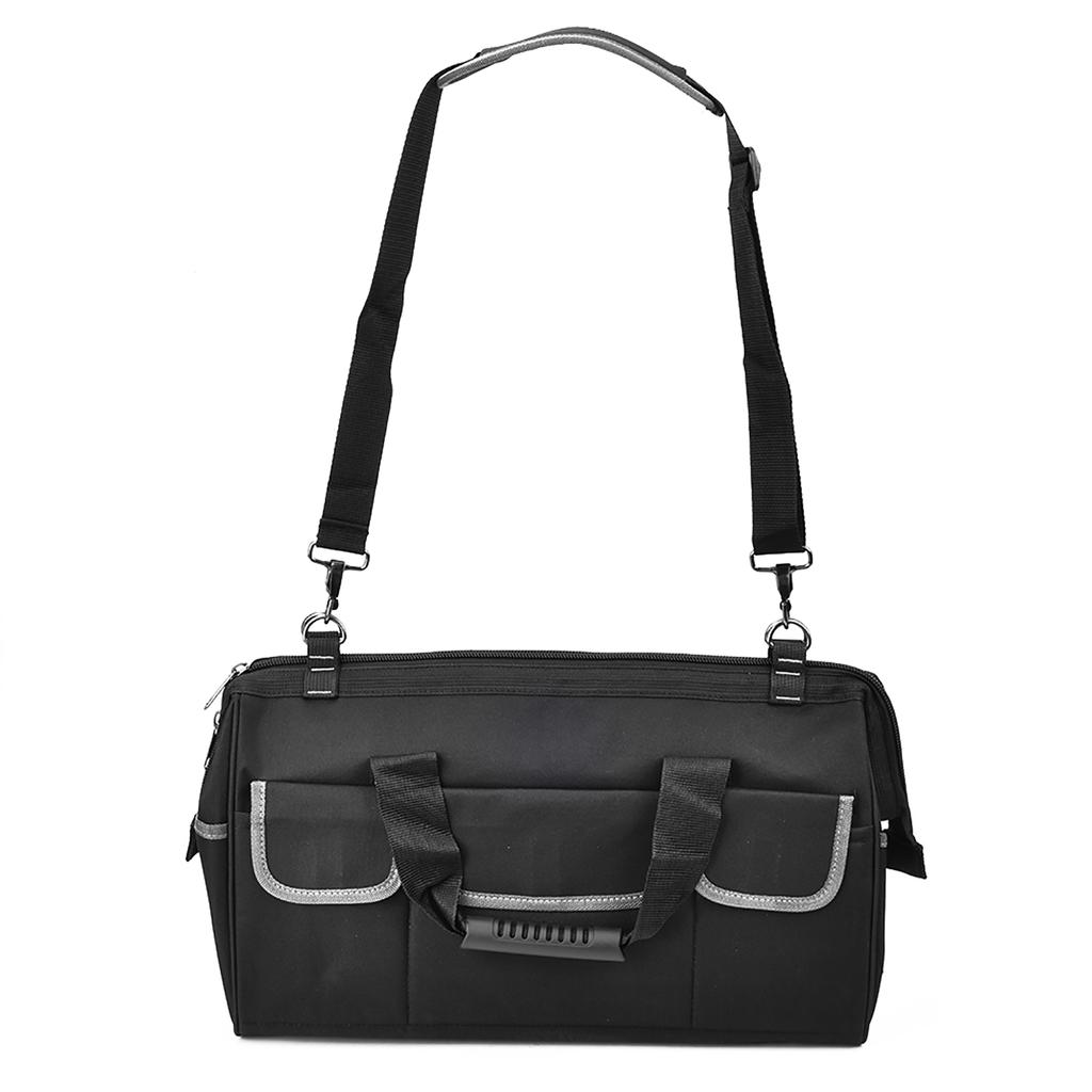YILEQI 19in Oxford Cloth Tool Bag Gray WearResistant Hardware Storage Case with Shoulder Strap