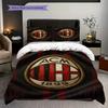 AC Milan Legacy: Passion Field Three-piece set (1 * duvet cover + 2 * pillowcase, without core) Bedding set Duvet cover and pillowcase