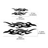 Car Sticker Flame Pattern Creative Personalized Auto Decoration Body Vinyl Film Sticker Waterproof Scratch Resistant Ornament