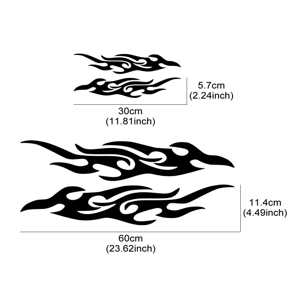 Car Sticker Flame Pattern Creative Personalized Auto Decoration Body Vinyl Film Sticker Waterproof Scratch Resistant Ornament