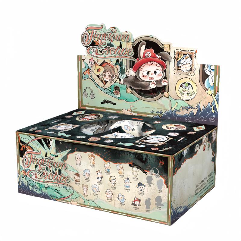 Heyone New Mini Lost Time Town Series Mini Cute Beans Trendy Action Figures Collectible Model Surprise Toy For Kids Adults Children's Birthday Gift