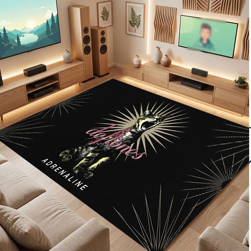 Deftones Teppich Weich Dick Rutschfest Boden Teppich für Schlafzimmer Wohnzimmer Heimdekoration