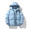 New Men's Warm Leisure Sports Cotton-padded Jacket Autumn and Winter Hooded Thick Men's and Women's Clothing