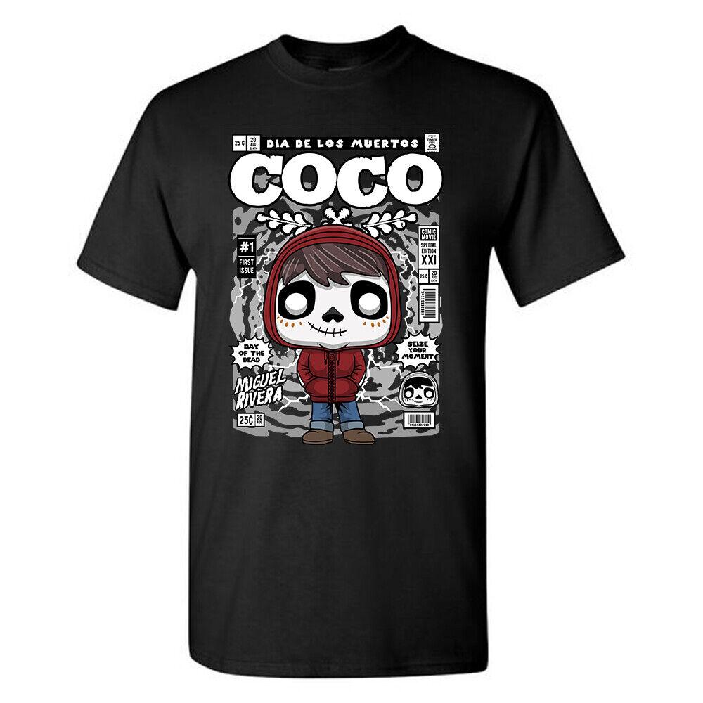 

Vintage Inspired Coco Tee Shirt Pop Funko Miguel Rivera Ghost Funny Day Unisex T-Shirt