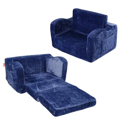 Kids Couch, 2-in-1 Toddler Chairs Comfy, Toddler Couch Sofa Bed Fold Out, Convertible Sofa To Lounger