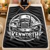 Flannel BlanketKenworth Trucks Warm Soft Throw Blanket for Indoor Sofa Bed Living Room Use