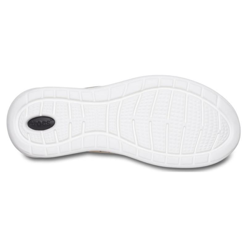 Crocs LiteRide Slip-Resistant Breathable Low-Top Running Shoes Men's Brown Beige