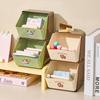 Double Layer Tea Bag Storage Box Creative Cosmetic Drawer Rack  Household