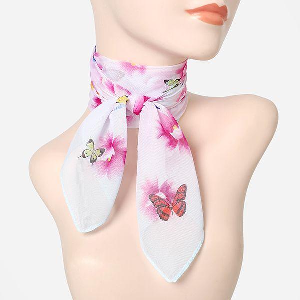 Spring Thin Square Small Handkerchief for Women Summer Decoration Fashionable Neck Protection Scarf Winter Scarf