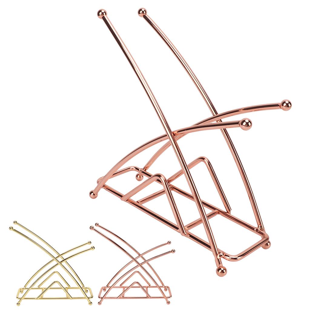 Napkin Holder Fashion Elegant Thickened X Shaped Hotel Table Napkin Holder Wrought Iron Vertical Tis