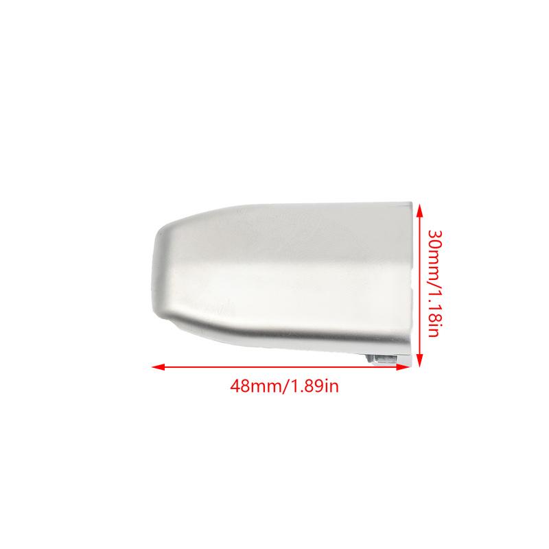 For Cadillac Escalade ESV 2015- Front Door Handle Lock Cover Silver ABS Decorative Protective Cap Replacement OE #13596115