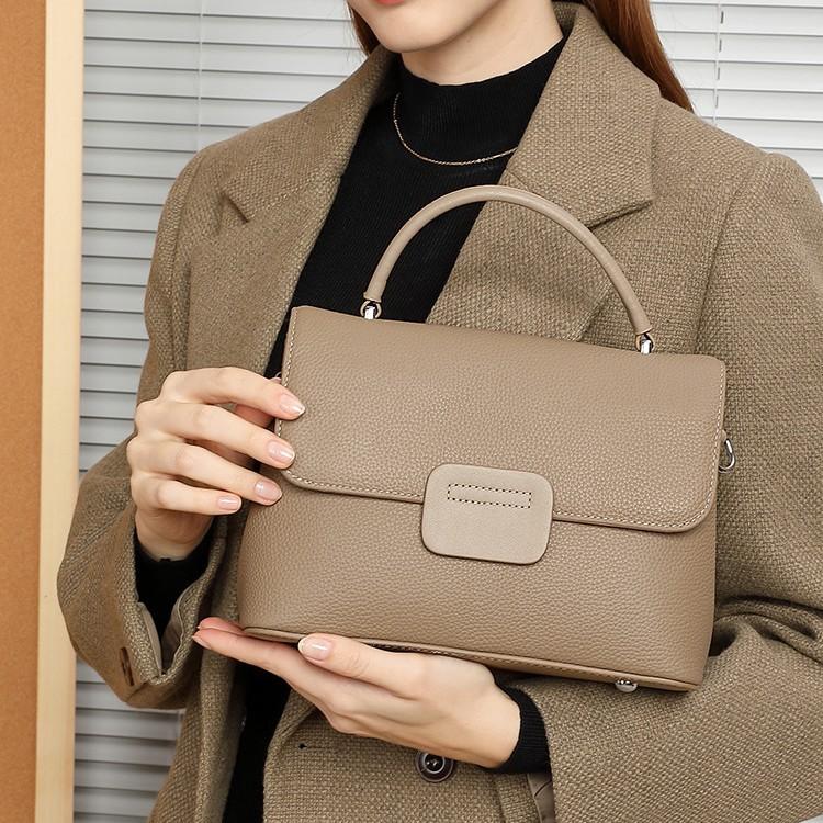Classic retro shell bag 2025 new model top-layer cowhide shoulder crossbody bag casual women's bag genuine leather handbag for women