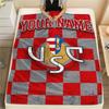 1PC Custom Name US Cremonese Patterned Flannel Blanket Suitable For All Seasons for Home Decor Warmth and Comfort Gifts Holiday Present_lx