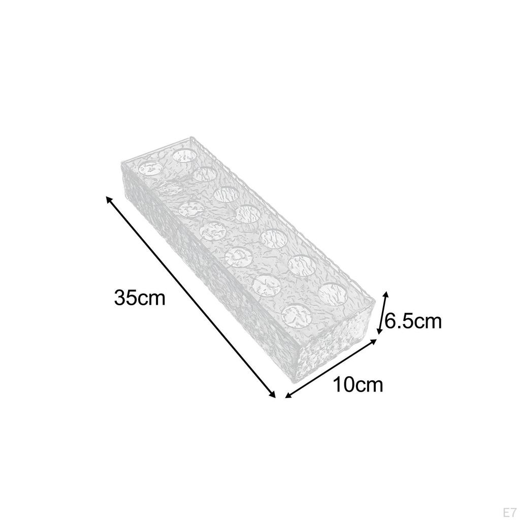 Akryl Blomstervase Blomsterbokser Vannholder Fløyte Ornament Knoppformering Plante