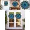 Peacock Feather Garland For Holiday Home Decor With Festive Charm For Christmas Celebration