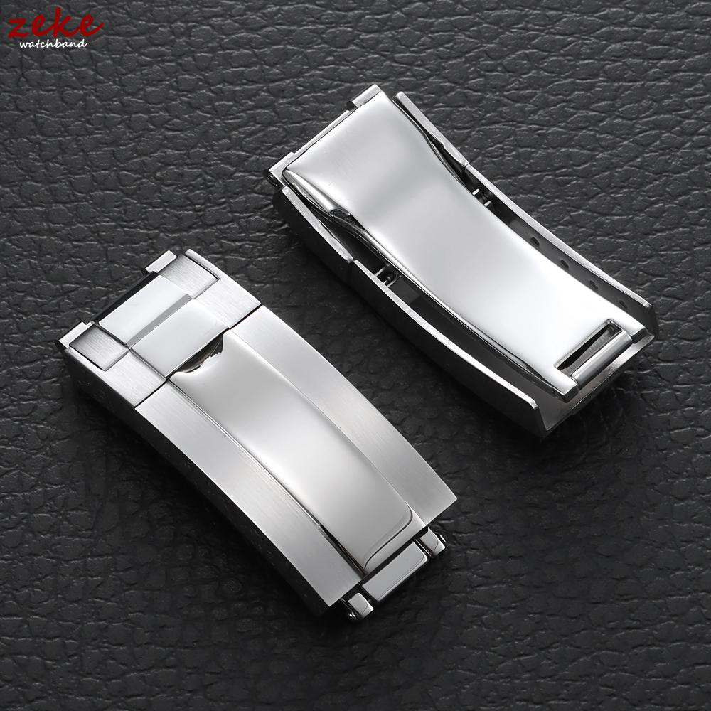 Luxury Watch Buckle for Rolex DAYTONA SUBMARINER GMT Watch Band Clasp Stainless Steel Fine-tuning Pull Button 9X16mm Buckles
