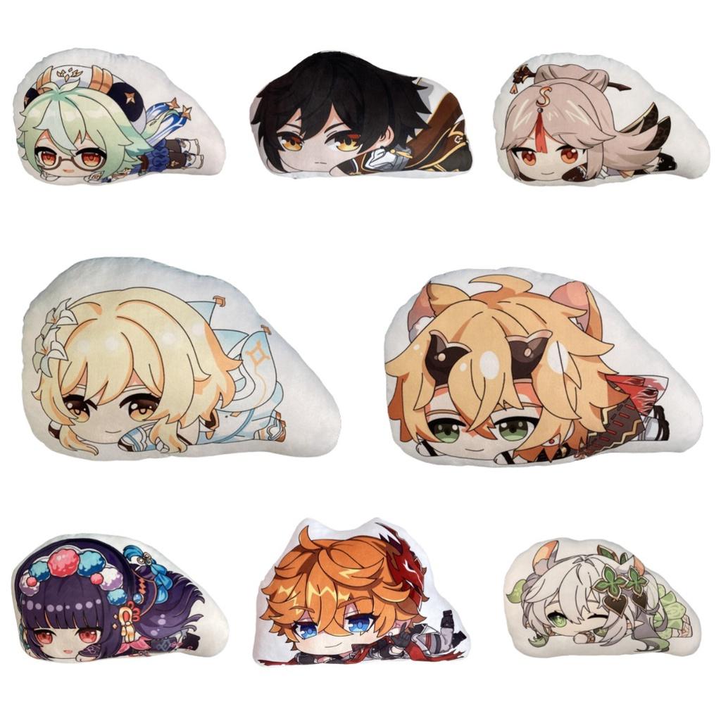 Cute Genshin Impact Zhongli Nilou Sucrose Sleepy Plush Doll Cushion Pillow Xmas Gift