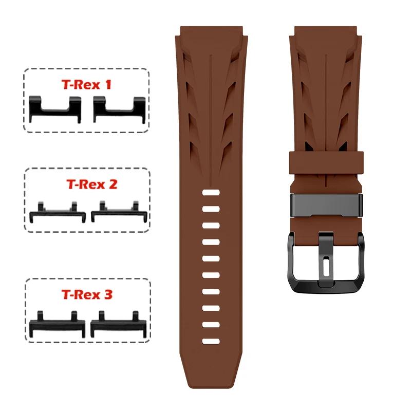 Watch Band for Amazfit T-Rex 3 2 1 Sport Strap Classic Buckle Silicone Wristband for T-Rex 3 2 1 Men Women Accessories Strap