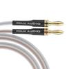 Nobsound 14AWG OFC Speaker Cable with Gold-Plated Banana Plugs, High Conductivity Design, Heat-Resistant for Home Theater and Audiophiles
