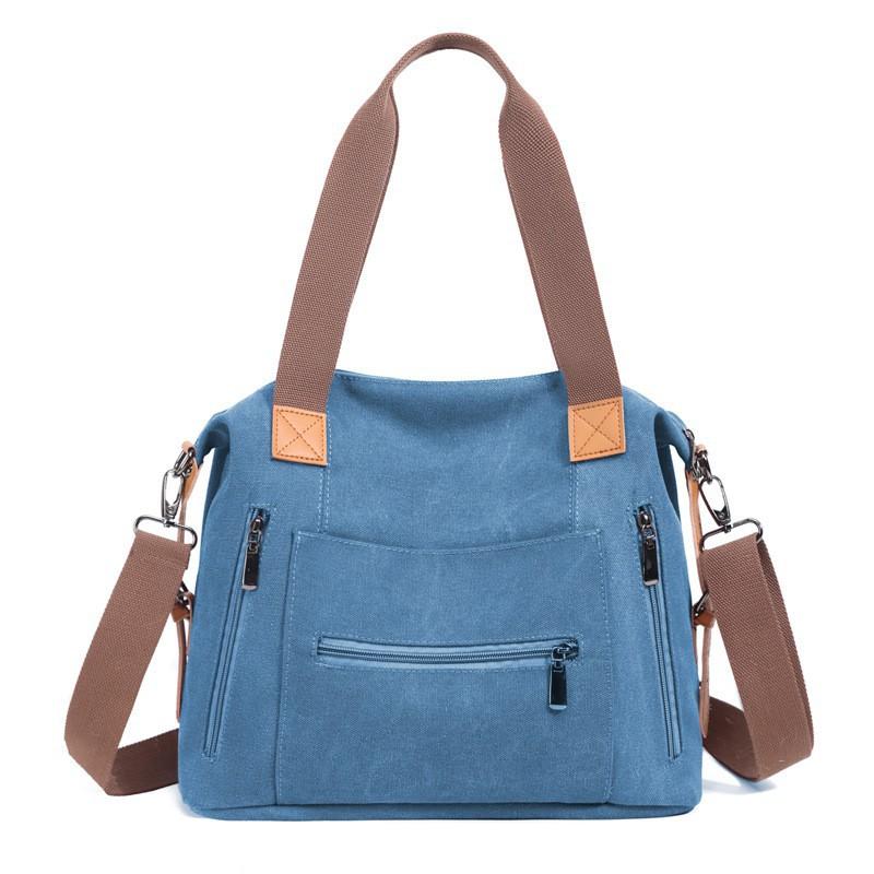 Simple Fashionable Women s Bag Large Capacity Canvas Shoulder Portable Tote Women
