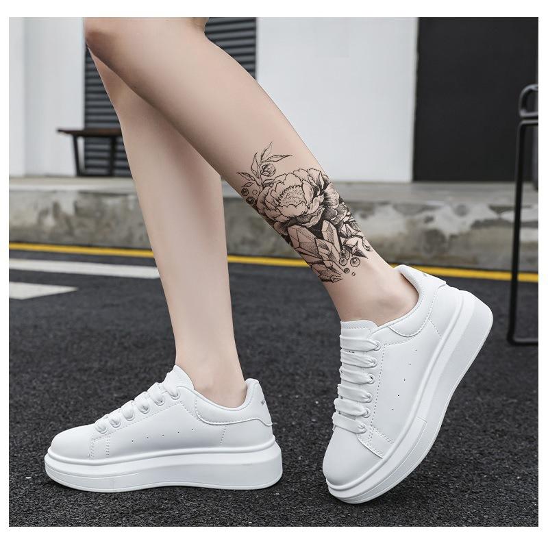 Black Hand-Painted Plain Flower Set, Dark Chest, Thigh 3D Simulation Tattoo, Water Transfer Tattoo Sticker.