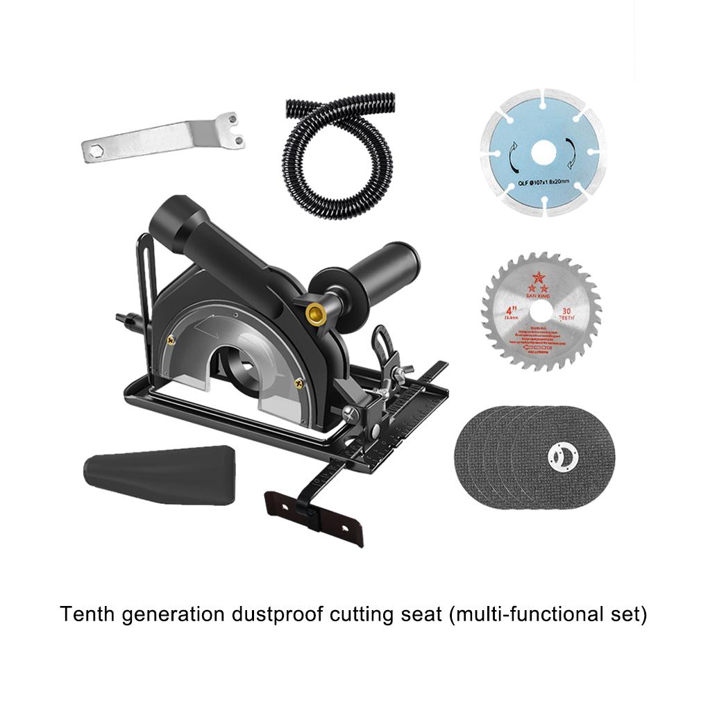 Black Hand Angle Grinder Bracket - Suitable For Various Work Fields Convenient And Fast Cutting Realize Dust-free