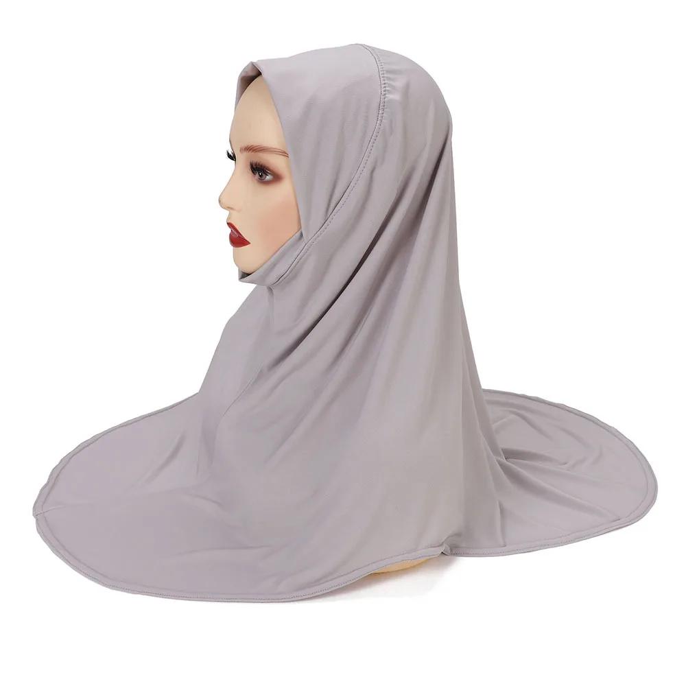 Modal Hijab Jersey Hijabs for Women Hijab Turban Arab Headgear Double Round Headscarf Bonnet Hijab Turbante Feminino Para Festa