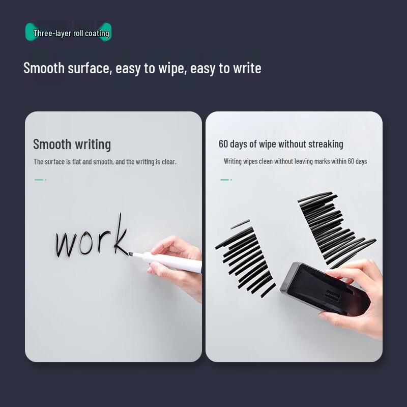 Deli 180x90cm Mobile H-Frame Flip Whiteboard