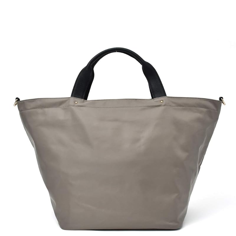 

[VITAFELICE] Vita Felice genuine leather handle 2way big nylon tote bag ladies vinb-9r011z (gray beige)