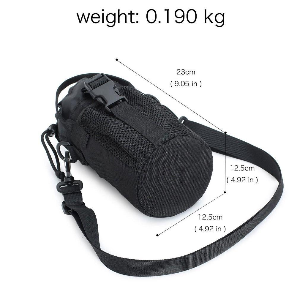 Shoulder Bag Molle Water Bottle Pouch Drawstring Kettle Carrier Bag Climbing