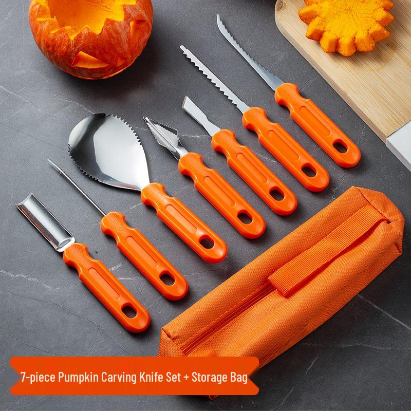 Pumpkin Carving Knife Set: DIY Tools for Lanterns & Pottery