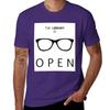 The Library is Open T-Shirt graphics tops sublime plain white t shirts men