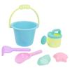 Ikeda Kogyo Co., Ltd. Pastel Color Bucket 6-Piece Set [Sandpit Play/Sandpit Set/Bucket/Watering Can/Shovel] 000009210