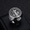 Vintage 316L Stainless Steel Saint St. Benedict Exorcism Rings for Men Boys Fashion Catholic Amulet Jewelry Gifts Dropshipping
