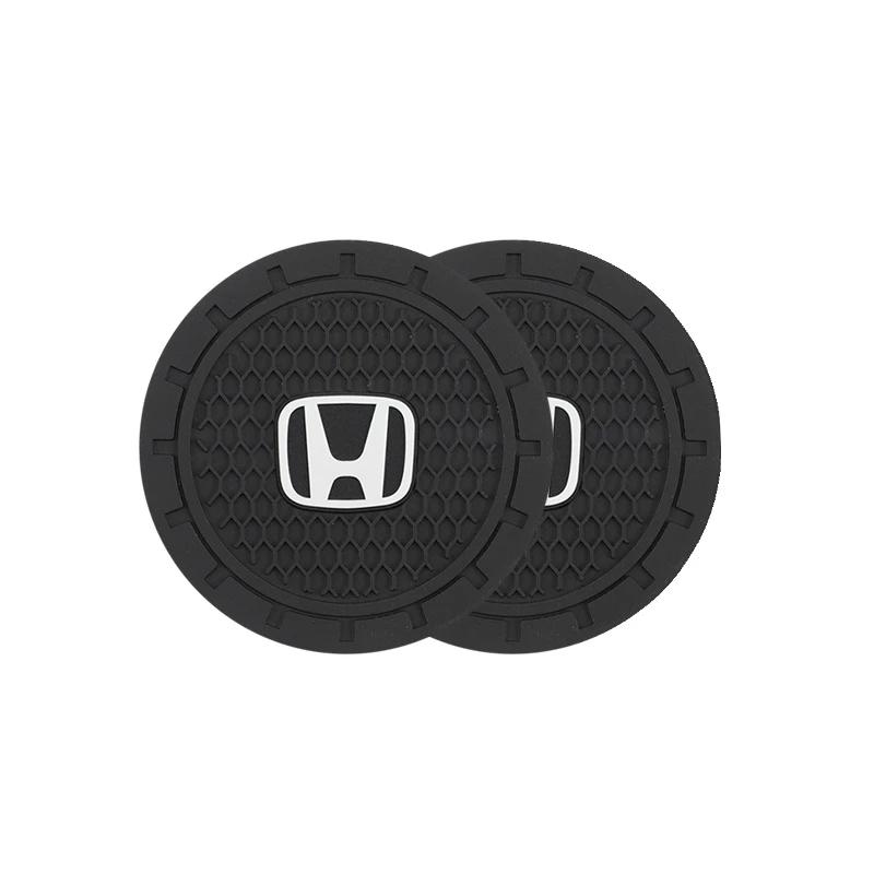 2Pcs Car Water Cup Groove Silicone Pad Auto Accessories For Honda civic accord fit jazz pilot CRV odyssey passport city shuttle PH2