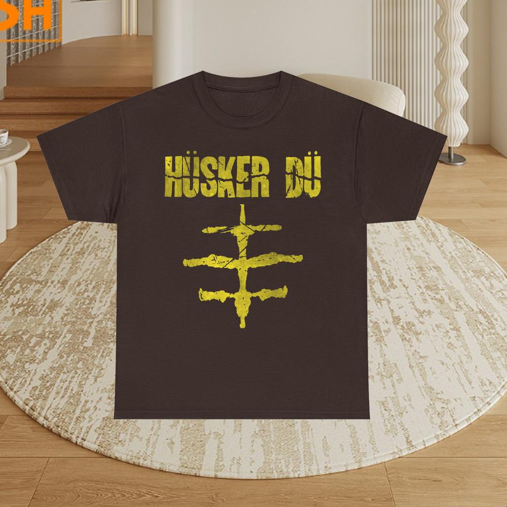 Husker Du Band LOGO Shirt Dark Choco Cotton FULL size S5XL MI916 Unisex T-Shirt