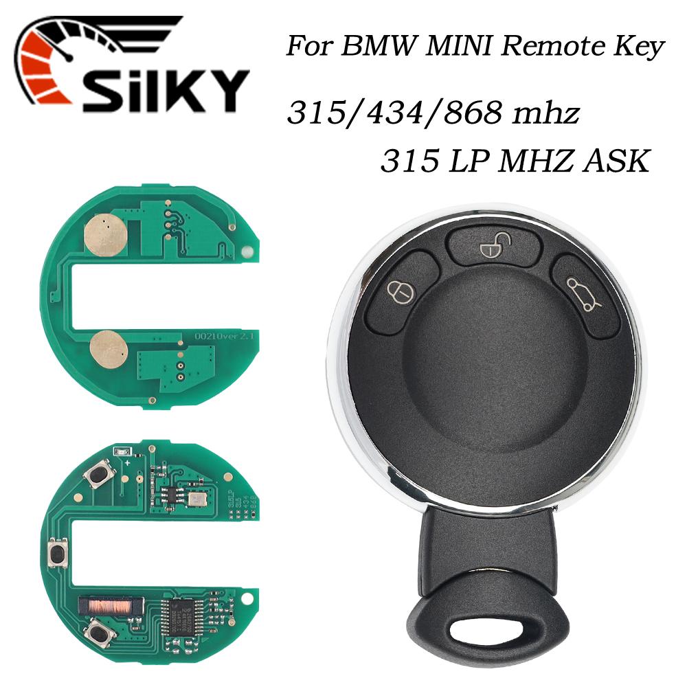 SilKY Car Remote Key For BMW Mini Cooper One S D Clubman Cabrio Countryman ID46 Chip 315/434/868 MHz FCCID:KR55WK49333