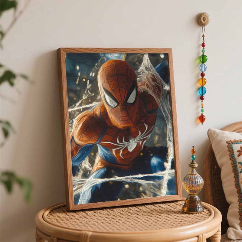 Disney SpiderMan digital oil painting art kit DIY handmade home decoration gift