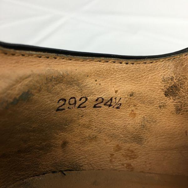 Roberta Valentino Made in Japan Semi Brogue Cap Toe Business Shoes Black Size 24.5 Men's(USED)