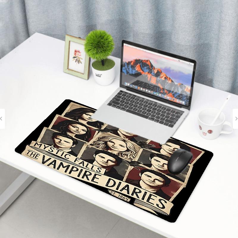 The Vampire Diaries Print Mouse Pad, Anti‑Slip Desktop keyboard Mat, for PC Laptop Gaming Working Daily Use, Cool Festival Surprise Gift