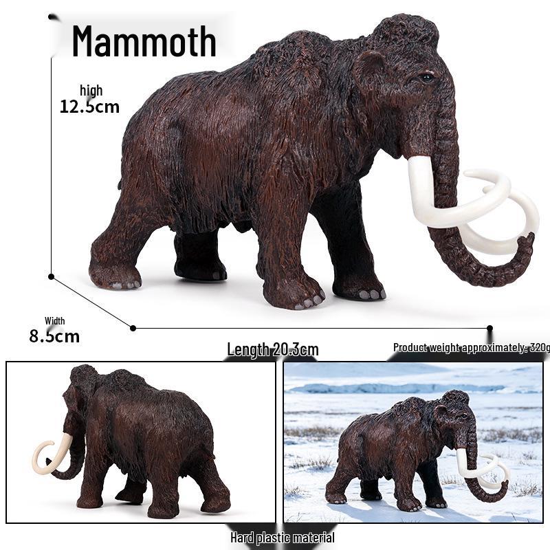 Animal Model Simulation Toy: Woolly Rhinoceros, Dunkleosteus, Deinotherium, Mammoth, Smilodon, Thunder Bird