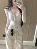Mature Sexy V-Neck Lace Slim-Fit Long-Sleeve Top for Women - Autumn Style