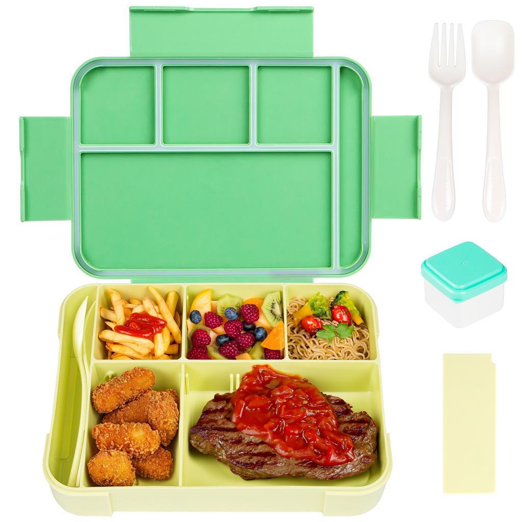 Pudełko na lunch Bento dla Dzieci Dorosłych Studentów Pudełka Bento Pojemniki na Lunch 4-komorowe Pojemniki Bento dla Maluchów do Szkoły lub Przedszkola