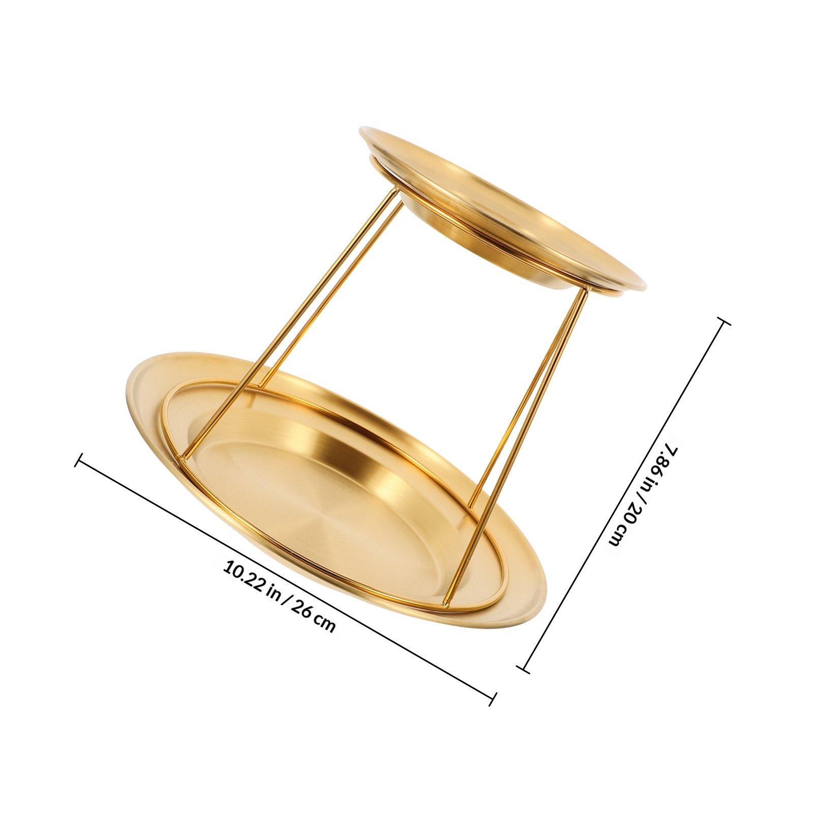 Stainless Steel Double Layer Seafood Platter