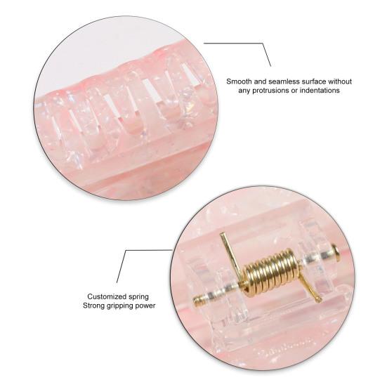 Hair Claw Hollow Rectangle Shape Back Head Shower Clip Strong Grip Medium Size Shark Hair Claw Versatile Hair Accessory